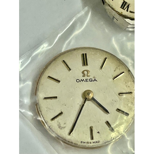 657 - Vintage omega watch and movements , omega movado etc many working