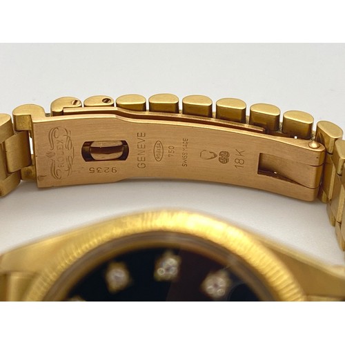 52 - A Rare Rolex Oyster Perpetual 18K Solid Gold Datejust Ladies Watch with Bark-Effect Decorative strap... 