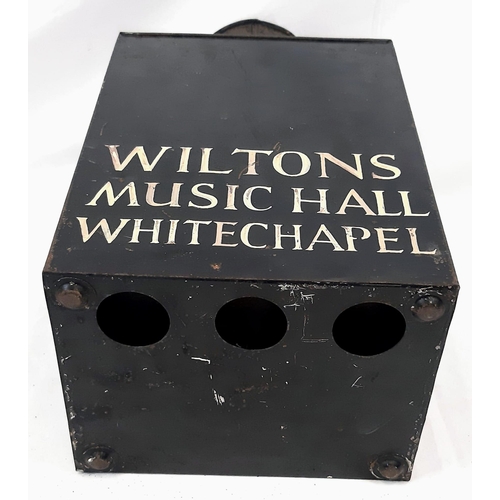 135 - An Antique (1880s) Stage Light from The Historic Wiltons Music Hall in Whitechapel.  22 x 50cm.