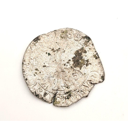 604 - A Rare Charles VIII Liard Billon Hammered Coin. 1483-1488. Fine condition but please see photos.