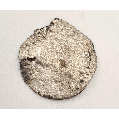 604 - A Rare Charles VIII Liard Billon Hammered Coin. 1483-1488. Fine condition but please see photos.