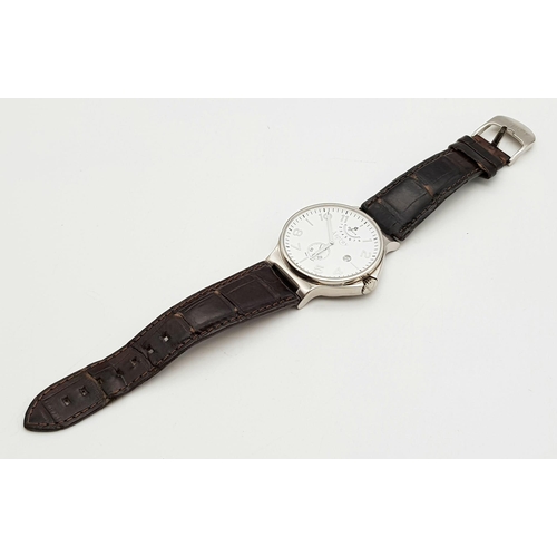 78 - An ASPREY gents watch, limited edition (20/100) with 8 day power storage capability. 41 mm dial, whi... 