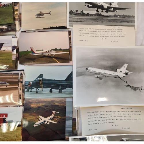 277 - Over 300 Original Aircraft Colour and Black and White Photographs. Contains pictures taken from the ... 