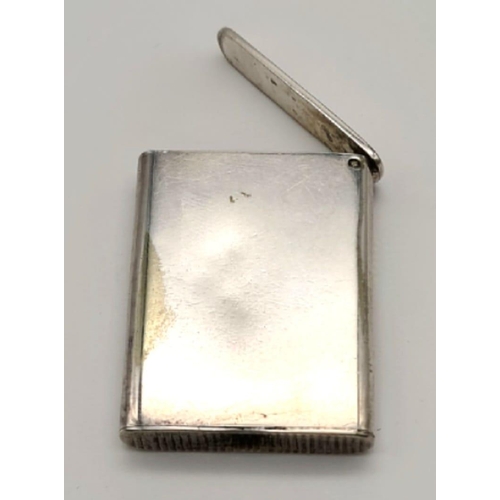 516 - A Silver Vesta case  with a makers mark of Howard James 1878-1890. weighs 16.47g