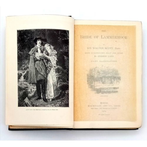 324 - A beautiful 1904 edition of THE BRIDGE OF LAMMERMOOR by SIR WALTER SCOTT, with 250 illustrations, ed... 