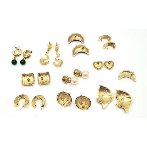 392 - A Ten Pair Selection of Top Quality Costume Jewellery Earrings. Something for every occasion.