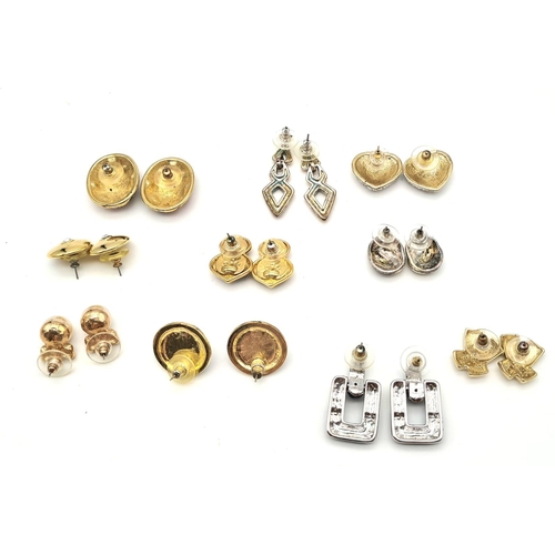 539 - A Ten Pair Selection of Top Quality Costume Jewellery Earrings. Something for every occasion.