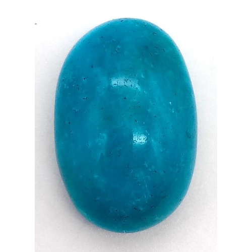 659 - 25.85 Ct Cabochon Turquoise, Oval Shape, GLI Certified