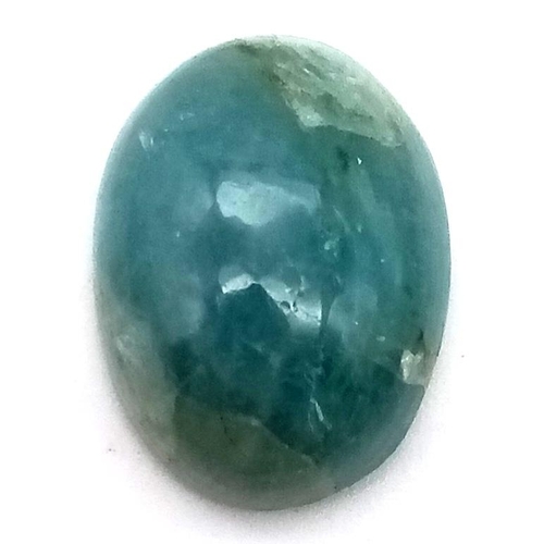 715 - 23.90 Ct Cabochon Aquamarine, Oval Shape, GLI Certified