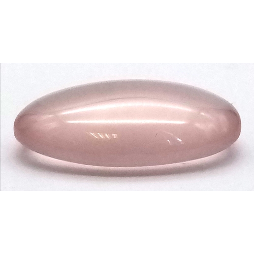 729 - 42.75 Ct Cabochon Rose Quartz, Oval Shape, GLI Certified.