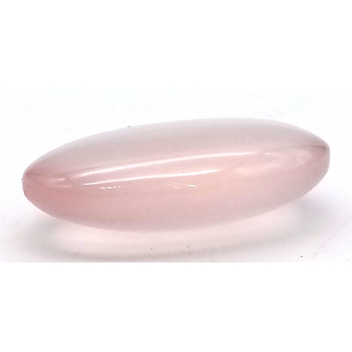 729 - 42.75 Ct Cabochon Rose Quartz, Oval Shape, GLI Certified.