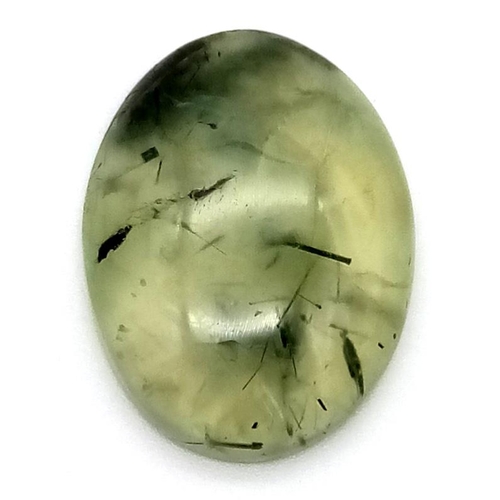 743 - 22.80 Ct Cabochon Prehnite, Oval Shape, GLI Certified.