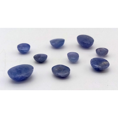 764 - 15.95 Ct Mixed Cut Tanzanite Lot, GLI Certified