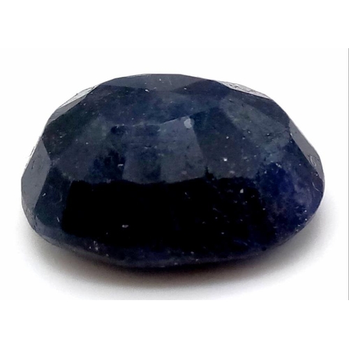 778 - 19.45 Ct Mixed Cut Untreated Blue Sapphire, Oval Shape, GLI Certified