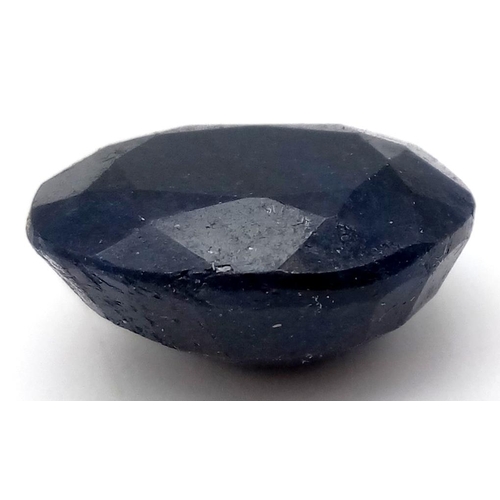 778 - 19.45 Ct Mixed Cut Untreated Blue Sapphire, Oval Shape, GLI Certified