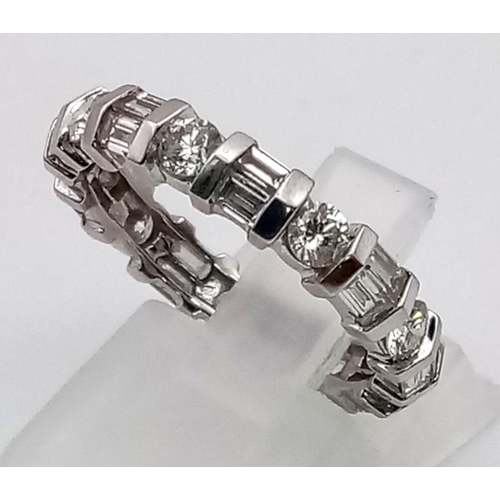 223 - 2.10 carat diamond full eternity ring. This full natural diamond eternity ring is just stunning and ... 