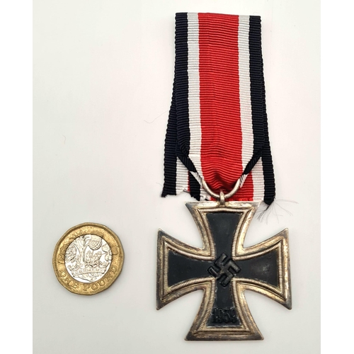 329 - WW2 German Iron Cross 2nd Class. Ring Marked “2” for the maker C.E Juncker Berlin.