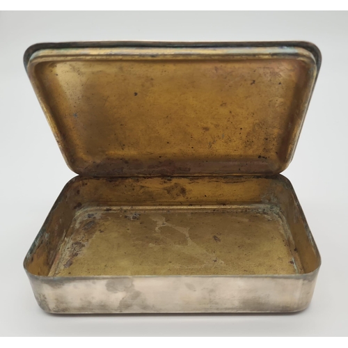 469 - Unusual WW1 Silver Plated Princess Mary Christmas Gift Tin.