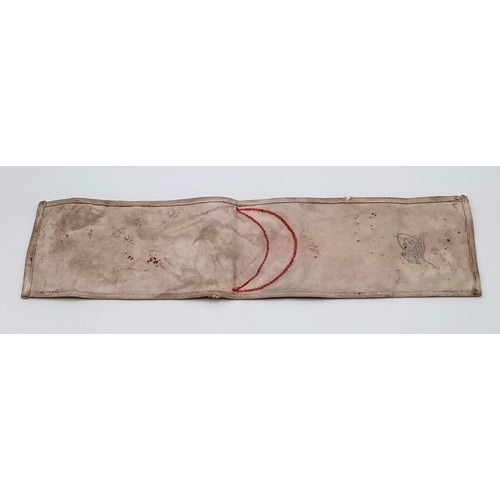 560 - WW1 Ottoman (Turkish) Red Crescent Medics Arm Band.