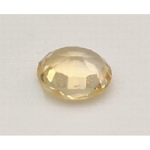 785 - 0.54 Ct Mixed Cut Yellow Sapphire, Oval Shape, IGL&I Certified