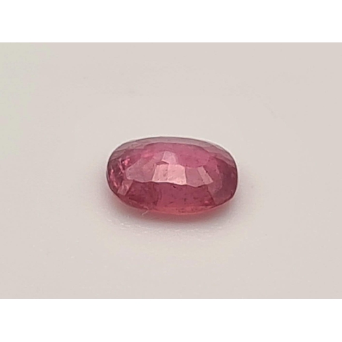 792 - 0.40 Ct Mixed Cut Pink Sapphire, Oval Shape, IGL&I Certified.