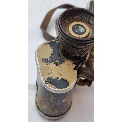 112 - WW2 German Original Cased 6x30 Binoculars made by Cag = Swarovski Tirol. Makers names were
replaced ... 