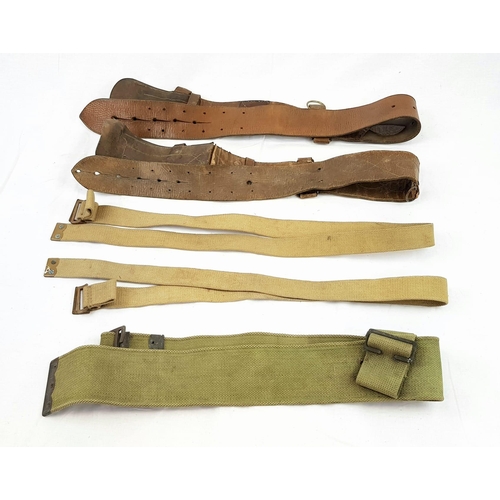 282 - Five Original British WW2 Soldiers Belts/Straps.