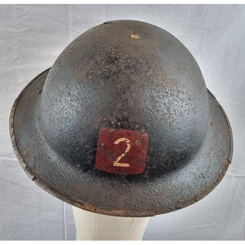 511 - WW2 British N.F.S. Helmet National Fire Service Region 2 for Middlesbrough. Unusual Hand Painted
Dec... 