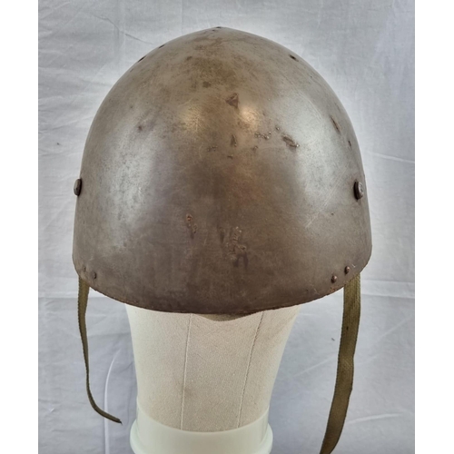 49 - WW2 Japanese Rare Rikusentai Paratrooper Helmet Part of the Special Naval Landing Forces (Marines).