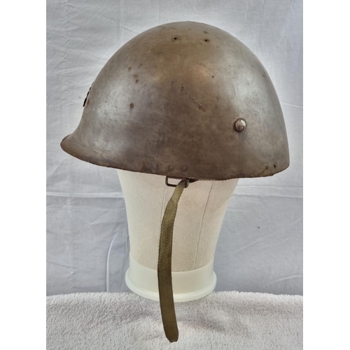 49 - WW2 Japanese Rare Rikusentai Paratrooper Helmet Part of the Special Naval Landing Forces (Marines).