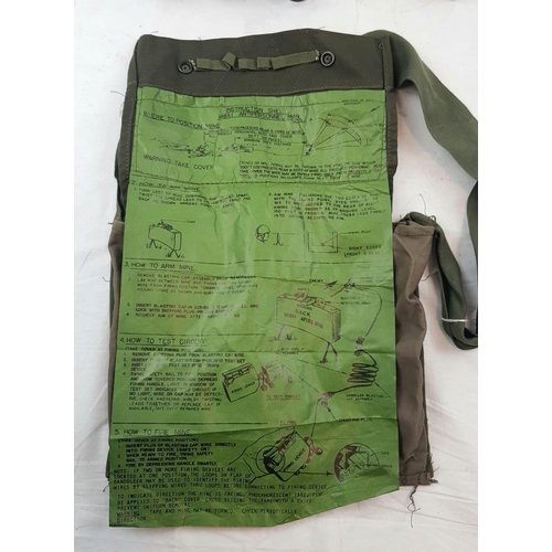 168 - Vietnam War Era US Claymore Bag with Line and Clacker (No Mine).