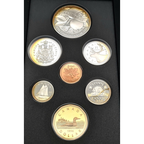 241 - A 1996 Canadian Proof Coin Set. From the Royal Canadian Mint this is the only set available that fea... 