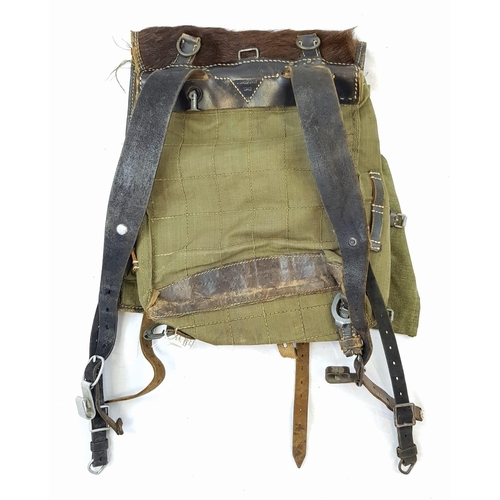 308 - WW2 German Army Issue Tournister Back Pack Dated 1943. Used by the German Army and favoured by
the H... 