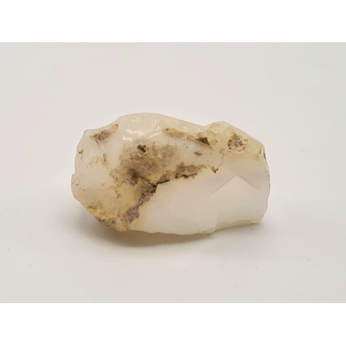 517 - A natural Australian rough opal (45.30 carats) with GLA certificate. Dimensions: 23.95 x 19.30 x 11.... 