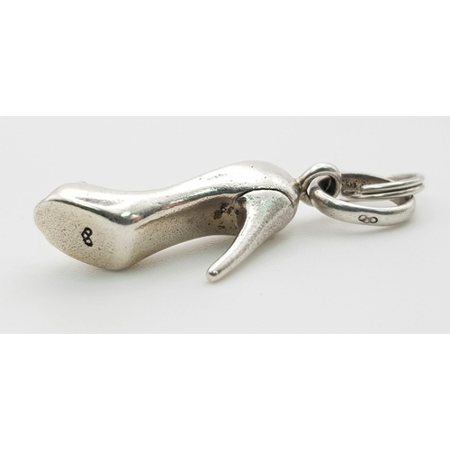 773 - LINKS OF LONDON STERLING SILVER HIGH HEEL CHARM WITH SPLIT RING 3.4G