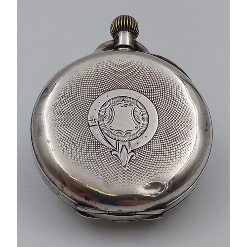 359 - Antique 925 Solid Silver pocket watch by S and F