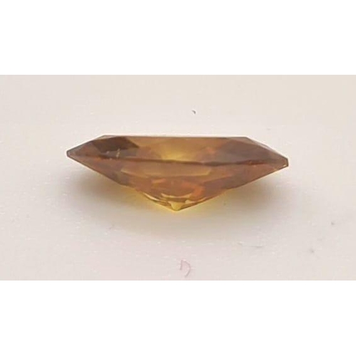 279 - LOOSE DIAMOND MARQUISE BRILLIANT 0.66ct; GIA 2161699778 NATURAL FANCY DEEP BROWN/ORANGE YELLOW COLOU... 