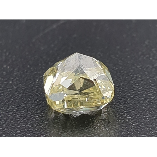 32 - LOOSE DIAMOND CUSHION MODIFIED BRILIANT GIA 2135500807 1CT NATURAL FANCY YELLOW EVEN DISTRIBUTION VS... 