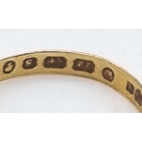 436 - A Selection of Six Gold Rings: 2 x 22k yellow gold, size k and O - 8.66g total weight. 4 x 9k yellow... 