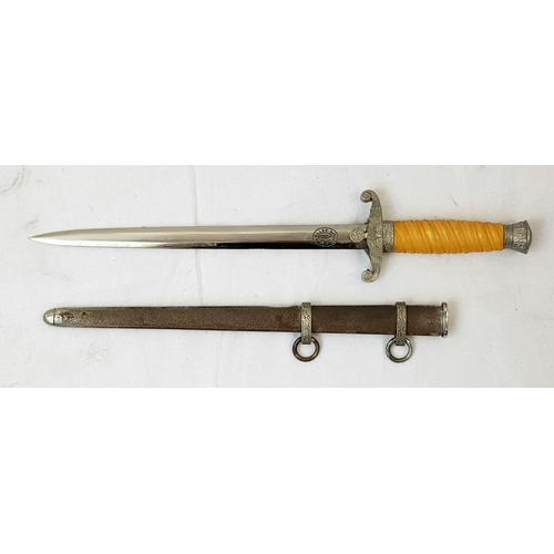 182 - 1960’s Copy German Army Dagger. Very well made with Holler maker’s mark. Often passed off as origina... 