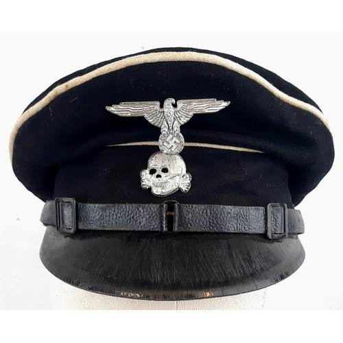 56 - Early WW2 Waffen SS Nco’s Crusher Visor Cap.