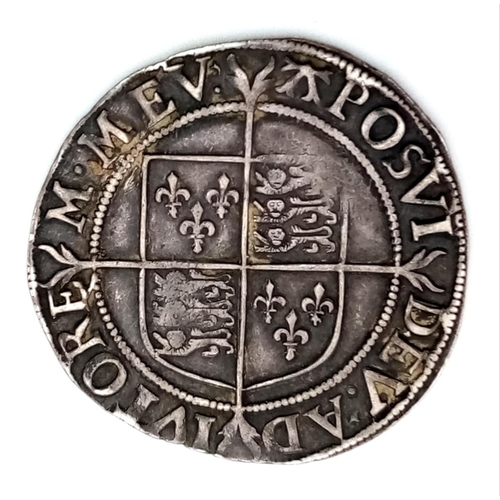 263 - A 1582 Elizabeth I Silver Shilling Coin. VF condition. Spink- 2577. Please see photos.