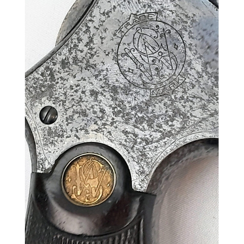 544 - A GENUINE SMITH & WESSON SERVICE REVOLVER (DEACTIVATED) WITH REVOLVING BARREL AND FAMOUS SMITH & WES... 