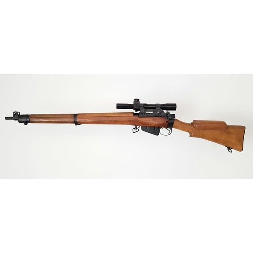 651 - A Deactivated Enfield No.4 Bolt Action New Rebuild .303 Rifle. New fitted and proofed Lother Walther... 