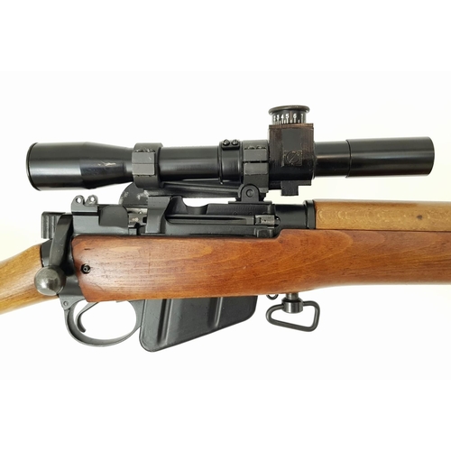 651 - A Deactivated Enfield No.4 Bolt Action New Rebuild .303 Rifle. New fitted and proofed Lother Walther... 