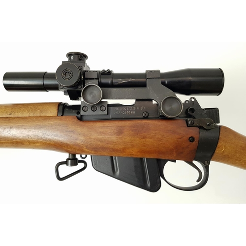 651 - A Deactivated Enfield No.4 Bolt Action New Rebuild .303 Rifle. New fitted and proofed Lother Walther... 