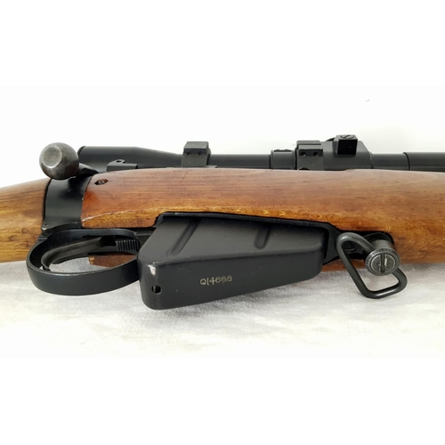 651 - A Deactivated Enfield No.4 Bolt Action New Rebuild .303 Rifle. New fitted and proofed Lother Walther... 