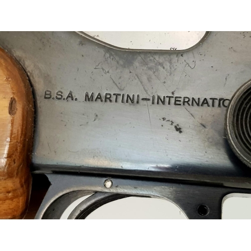 390 - A Deactivated BSA Martini International .22LR Heavy Barrel Target Rifle. Serial number - FG1848H.