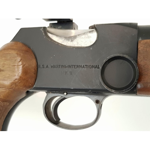 377 - A Deactivated BSA Martini International .22 Target Rifle. 
Very good overall condition. Serial no - ... 