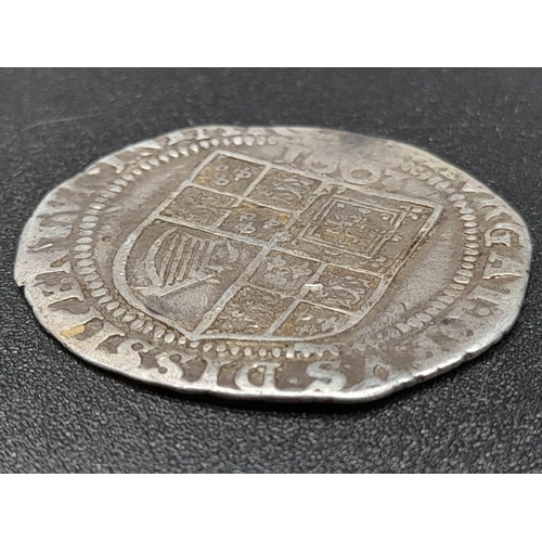 255 - A 1663 James I Sixpence Silver Coin. Full flan. Please see photos for conditions. Spink - 2647.